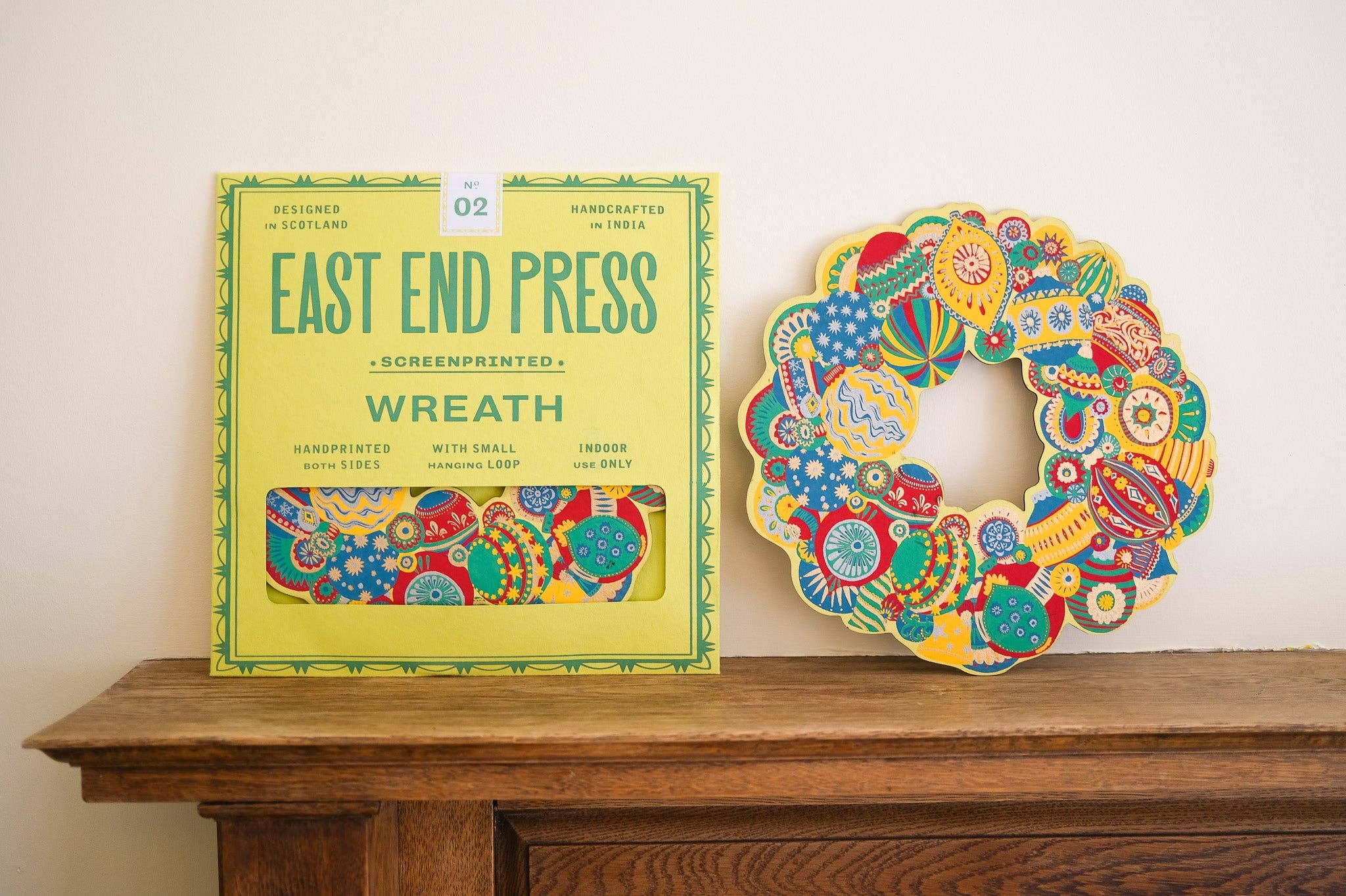 East End Press – wholesale Wreath – UK/EU: Bauble Cotton Board Wreath4