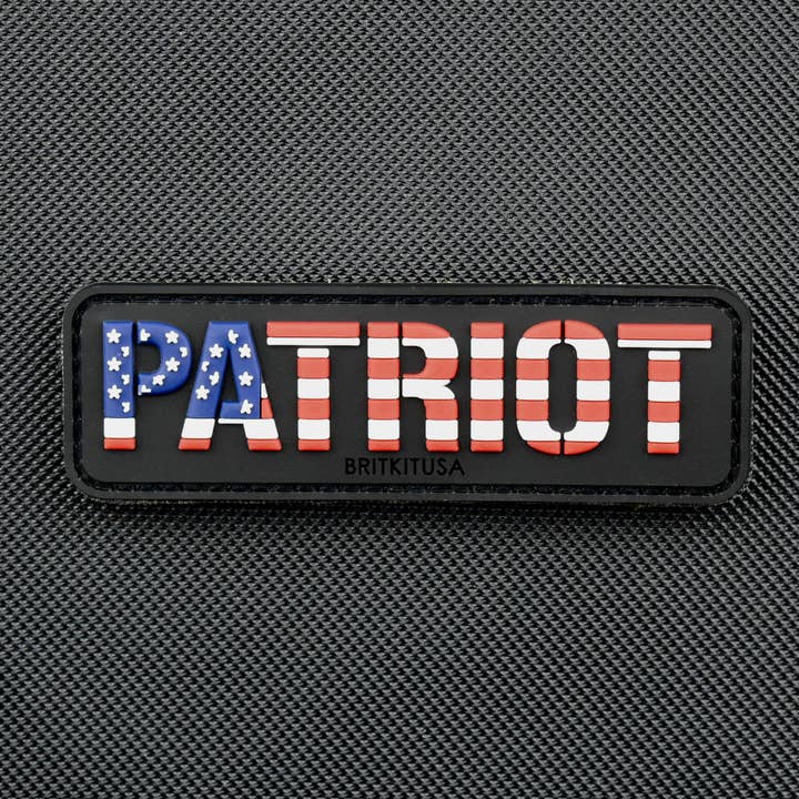 American Patriot 3D PVC Morale Patch for wholesale by BritKitUSA