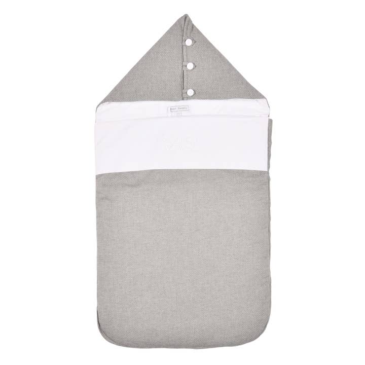 MON BEAU TROUSSEAU | Grey Cotton Baby Nest (86cm) for wholesale by Bebe Sweeny