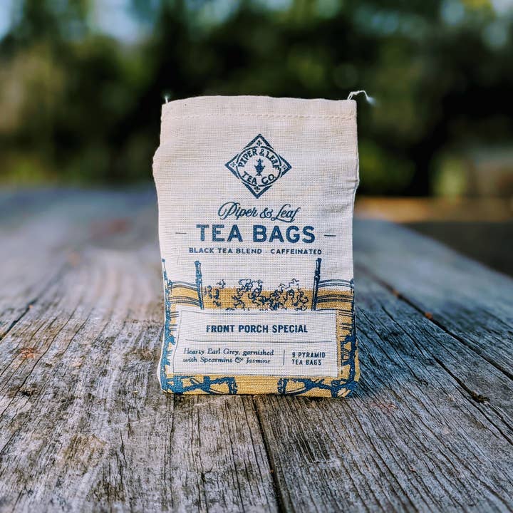 Piper & Leaf Artisan Tea Co - Wholesale Tea Bags - Front Porch Special - 9 Tea Bags