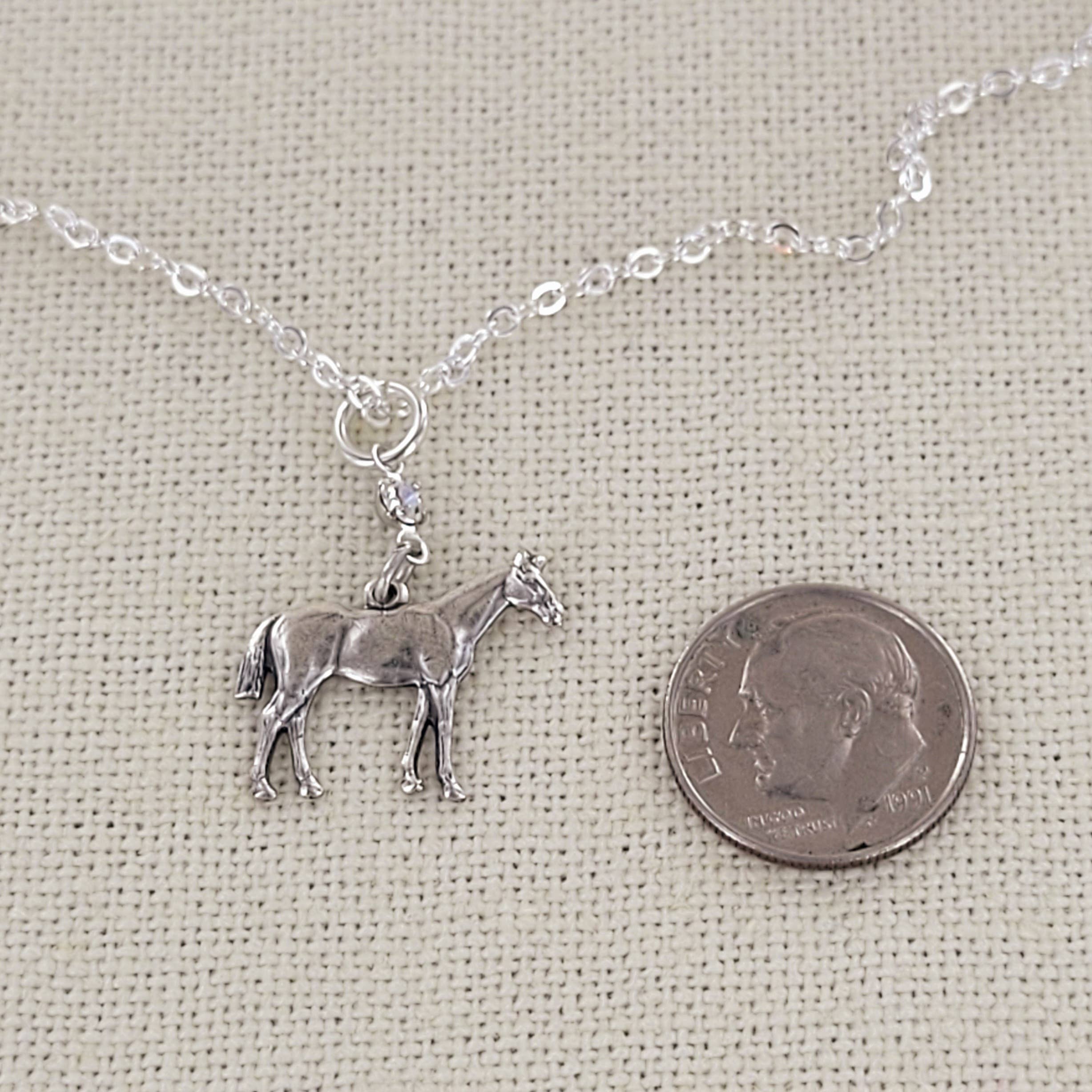 Sadie Green's Jewelry - Wholesale Pendant/Charm Necklace - Standing Horse Pendant Necklace CHN244