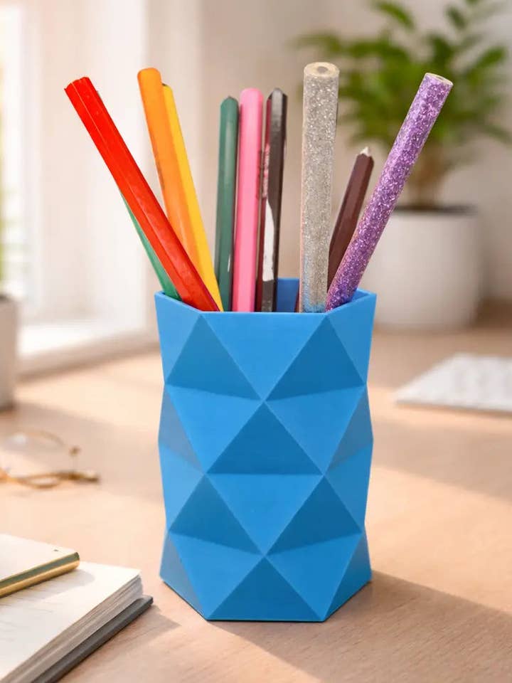 UTGÅENDE SERIE Facetterad pennhållare – Modern och hållbar design – Fransk hantverkstillverkning för wholesale av Ben-J-3Dcrea