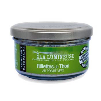 Grøn peber tun rilletter for engroshandel hos La Lumineuse