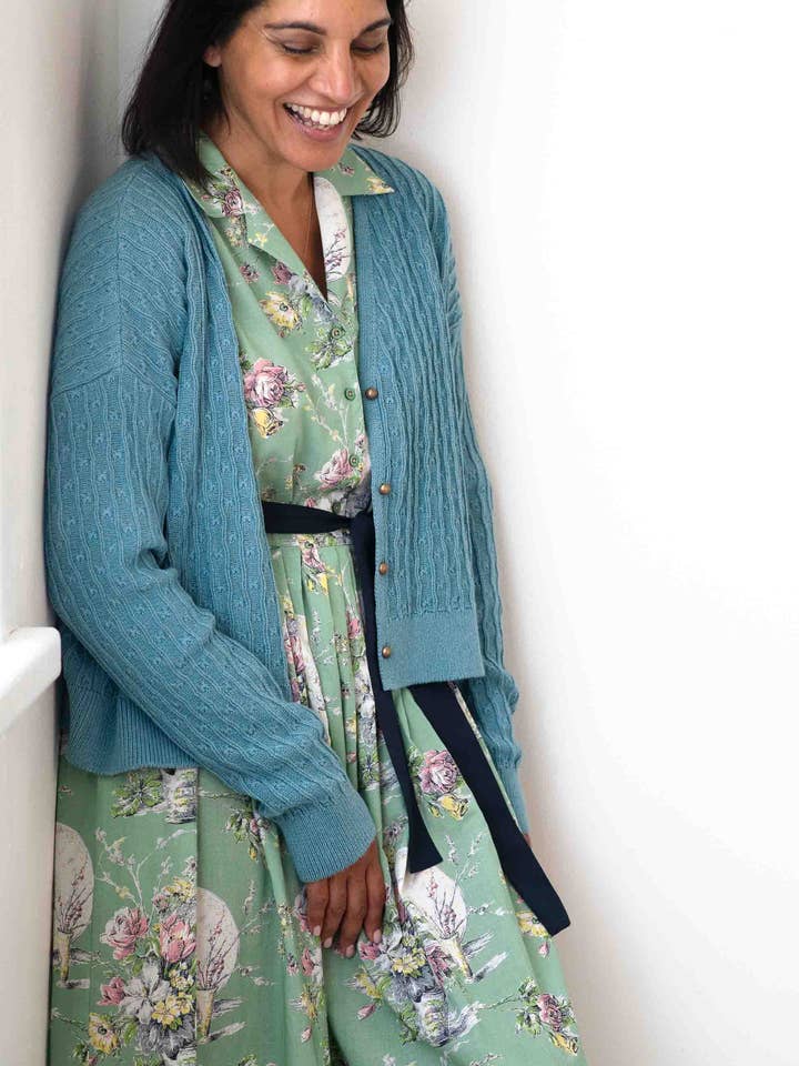 Lazybones - Wholesale Cardigan - Women's - Sunday Cardigan Marine *organic cotton