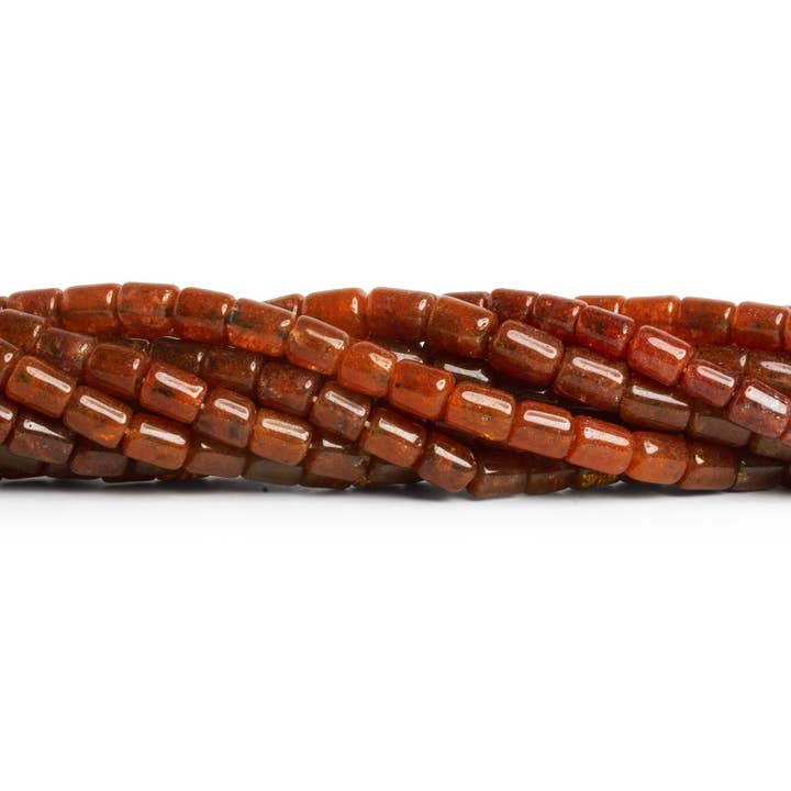 The Bead Traders - Wholesale Beads - 7x5mm Honey Aventurine Plain Tubes 14 inch 52 beads