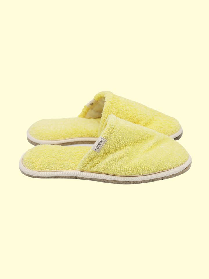 Caussün - Wholesale Slippers - Women's - Slippers - Simone Yellow Lemon Sponge3