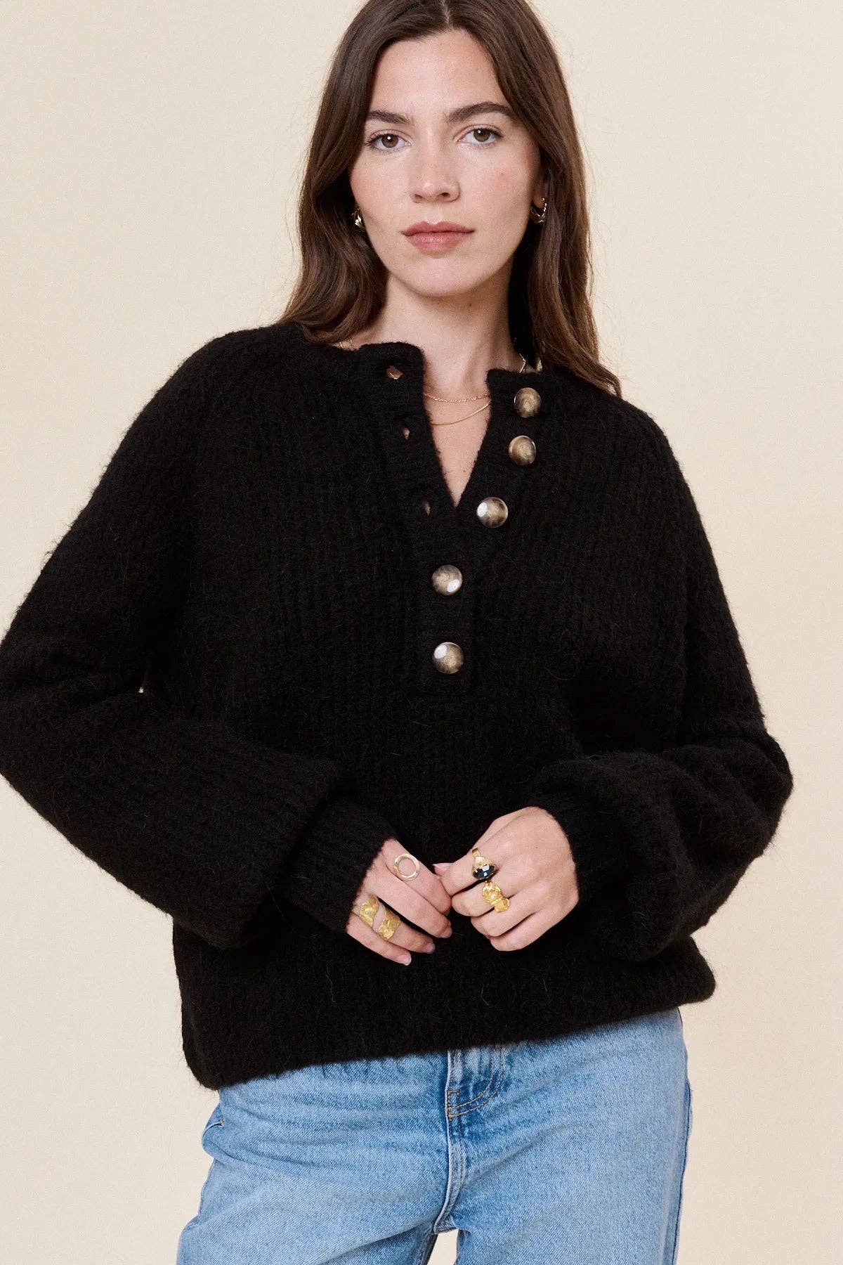 Nathael Paris - Wholesale Knit Sweater - Women's - Loose alpaca and wool sweater10