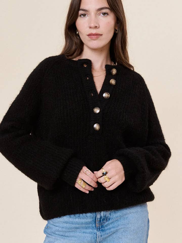 Nathael Paris - Wholesale Knit Sweater - Women's - Loose alpaca and wool sweater10