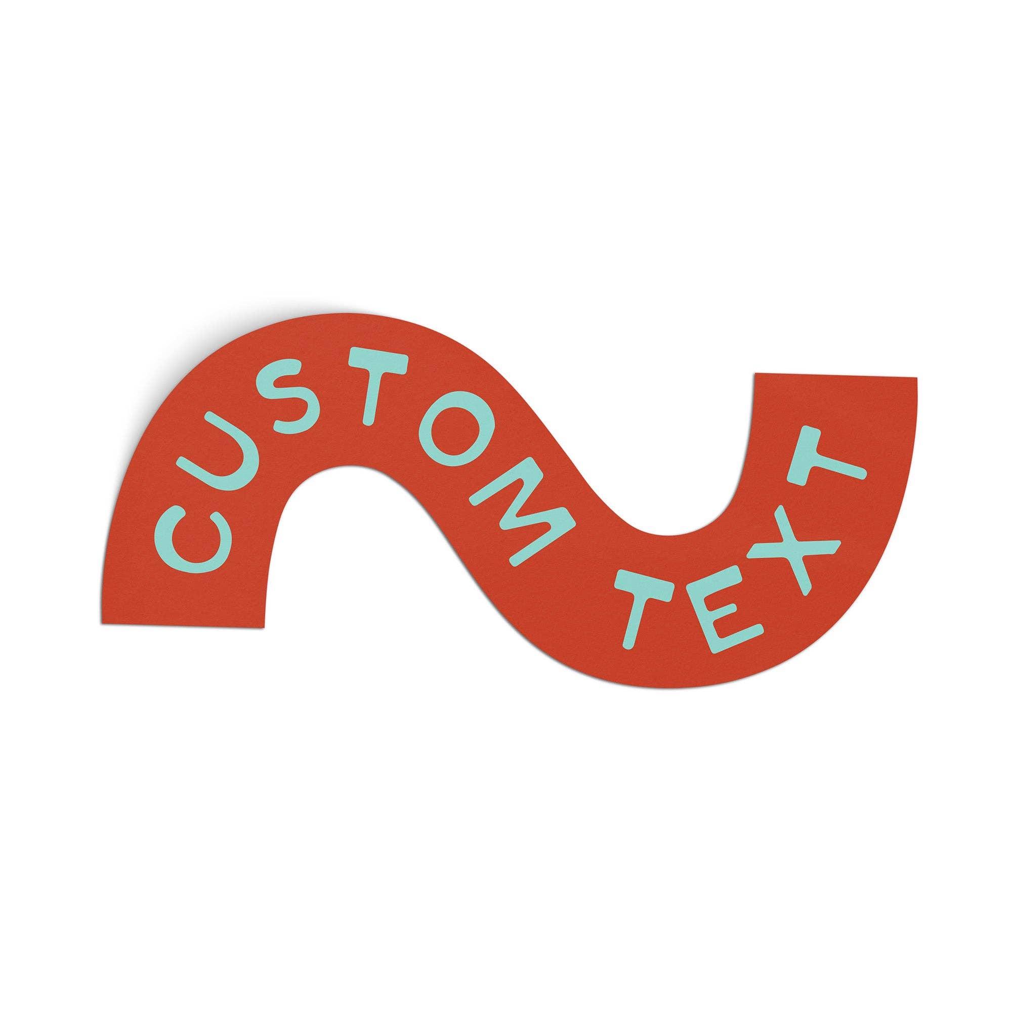 Endless August Supply Co. - Wholesale Sticker - Customizable Squiggle Sticker | Name Drop Vinyl Sticker0