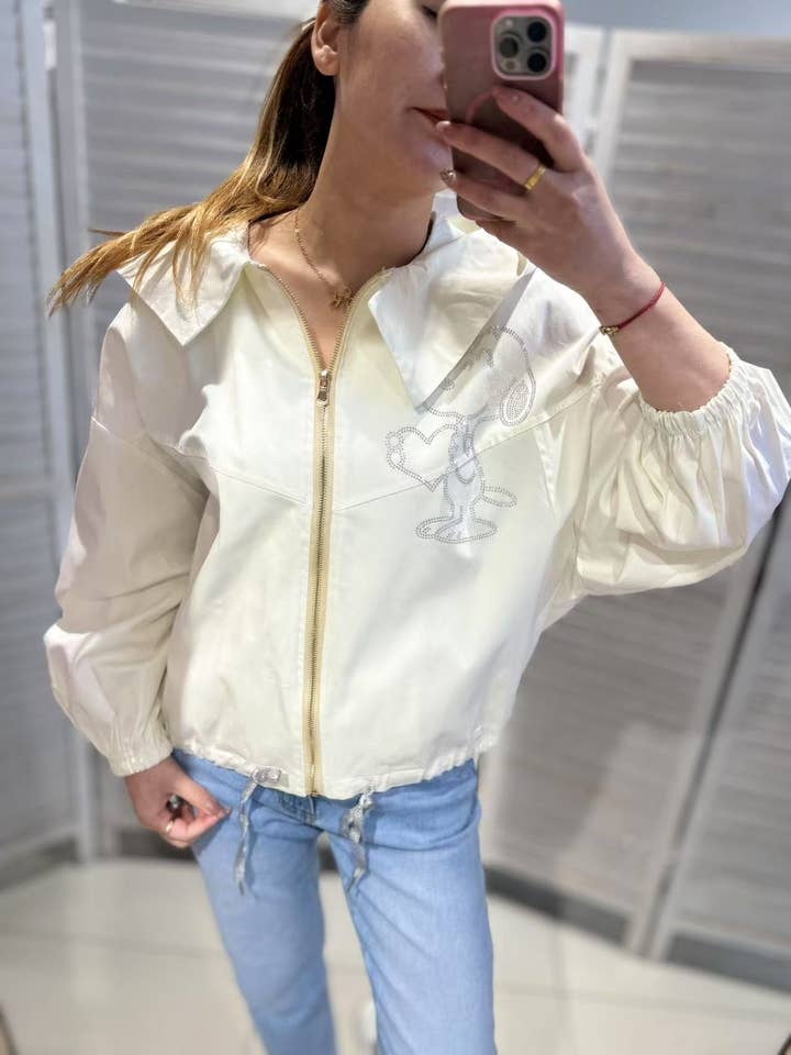 CHAQUETA DE ALGODÓN CON CAPUCHA Y CREMALLERA para venta al por mayor de VICTORIA&ISAAC