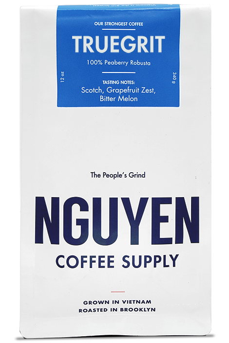 Nguyen Coffee Supply - Vente Grains de café - 12 oz Truegrit (100% Peaberry Robusta)2