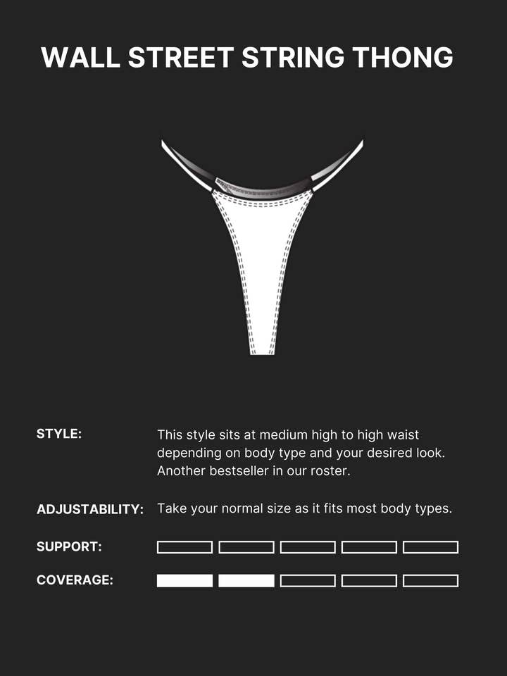 WALL STREET STRING - Djungelgrön för wholesale av Minimale Animale