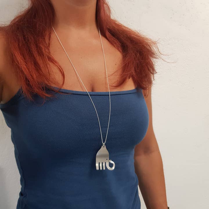 Elefant gaffel halskæde for engroshandel hos Gleamlety