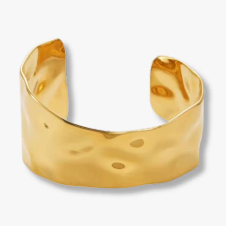 Cortina Molten Cuff for wholesale by Liv Bella Vita | European Inspired Waterproof Jewelry