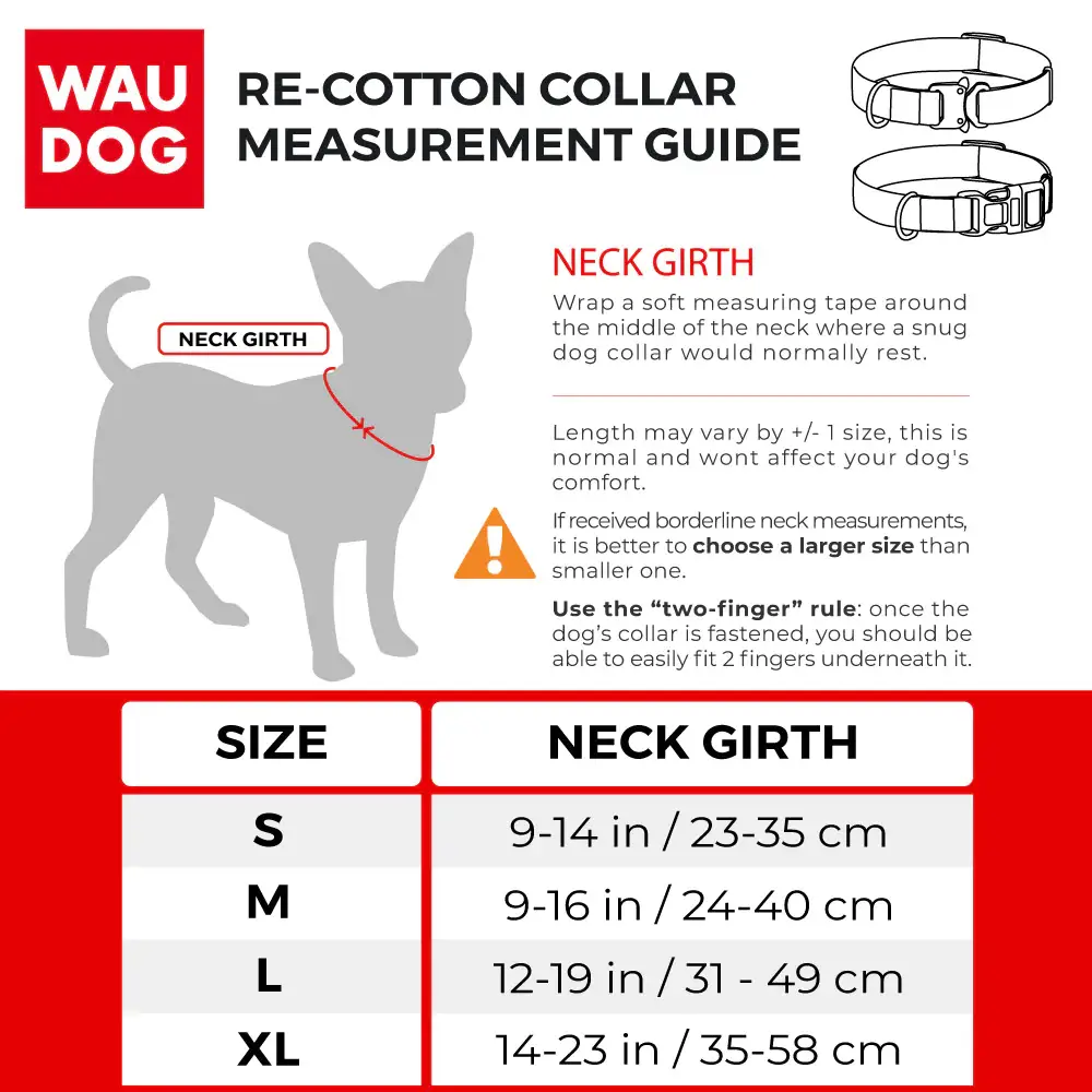 WAUDOG - Wholesale Pet Collar - Dog - Re-cotton Collar With Plastic Clasp11