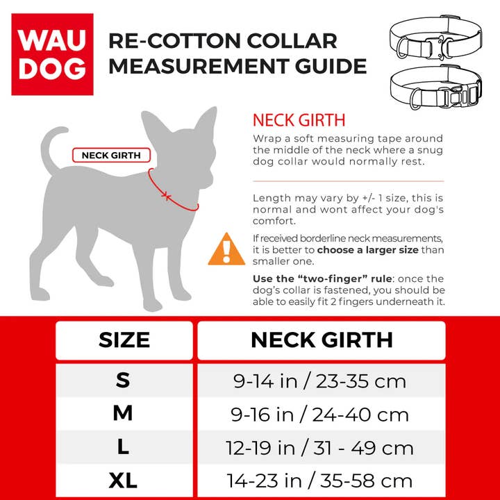 WAUDOG - Vente Collier – chien - Collier en coton avec fermoir en plastique11