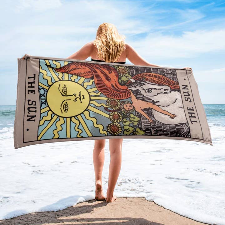 Nirvana Threads – wholesale Strandhandduk – Solen Tarot Handduk