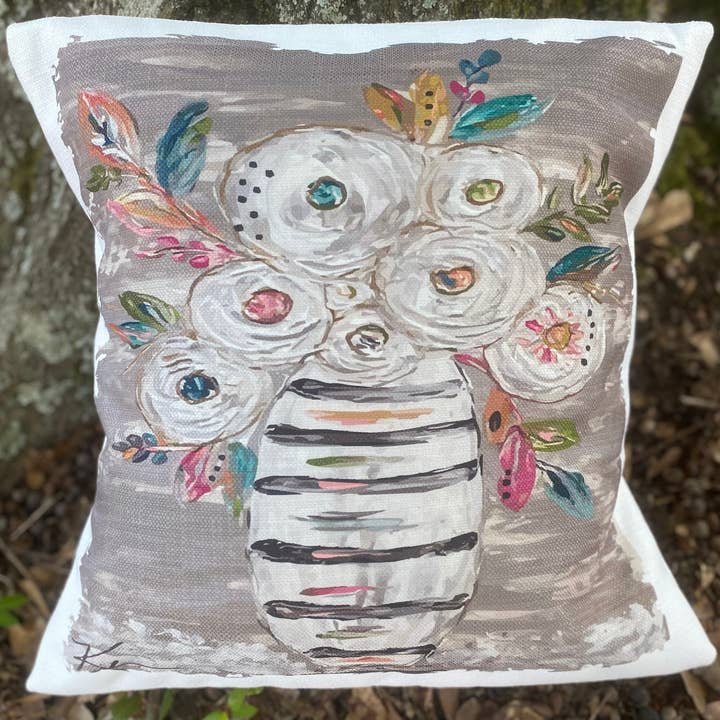 GA Mackenzie's Flowers Pillow for wholesale by Southern Cotton Mill