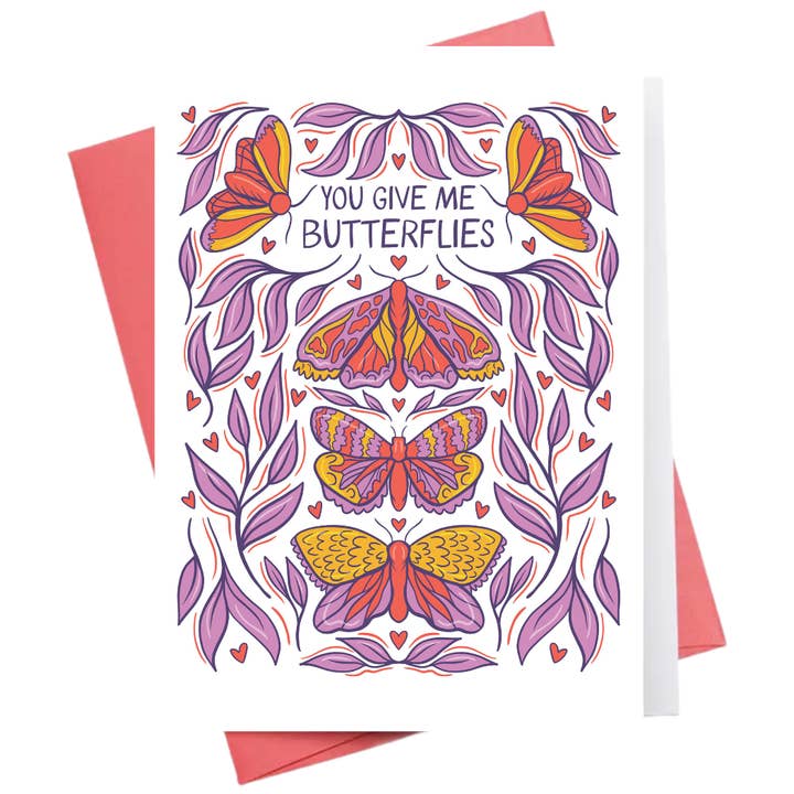 Butterflies | Valentines Greeting Card for wholesale by Inkwell Cards