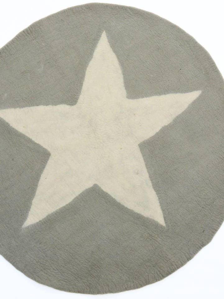 Star Designed Felt Mat for Home and Office Use for wholesale by Woollyfelt