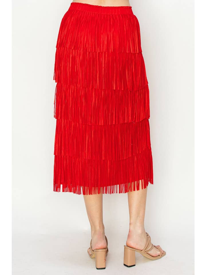 Joh Apparel - Wholesale Skirt - Women's - Jayleen Fringe Skirt7