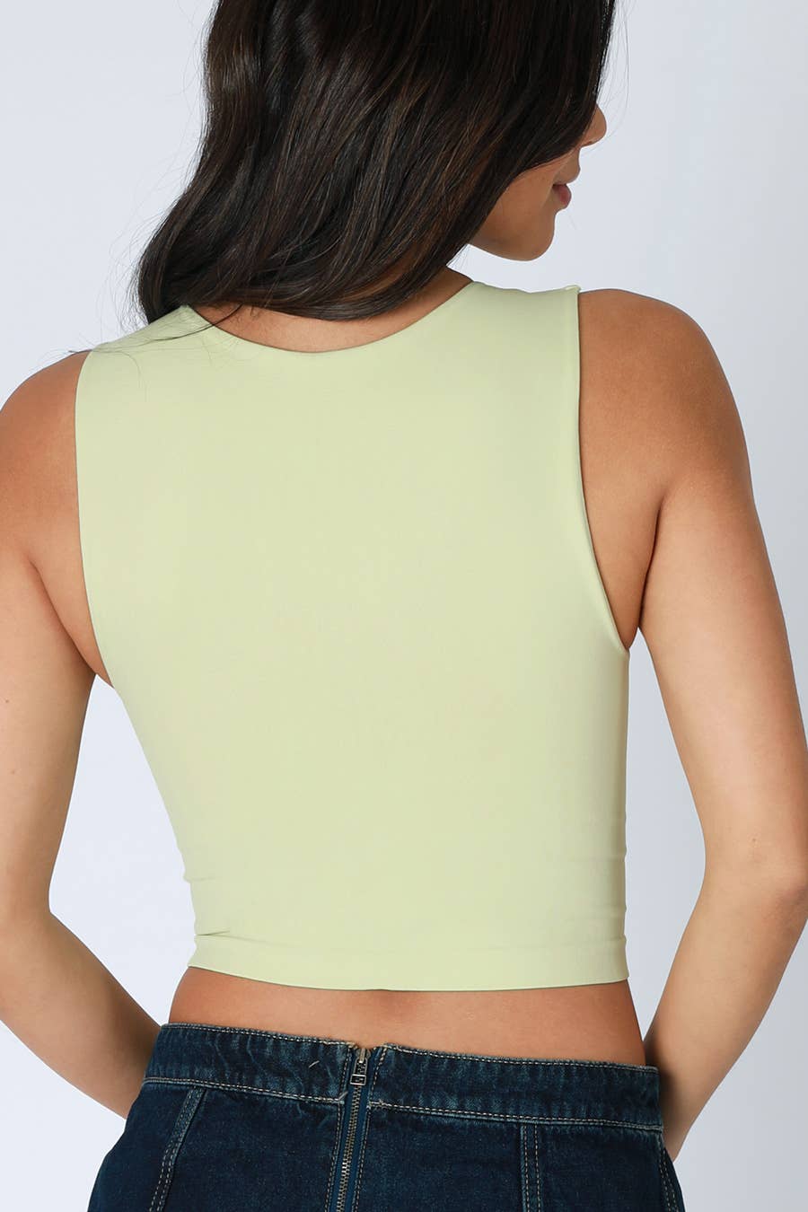 NIKIBIKI - Wholesale Knit Top - Women's - NS8370 - Clean Line Crew Neck Crop Top9
