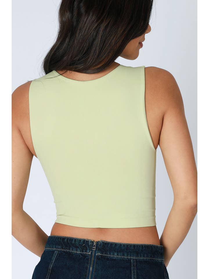 NIKIBIKI - Wholesale Knit Top - Women's - NS8370 - Clean Line Crew Neck Crop Top9