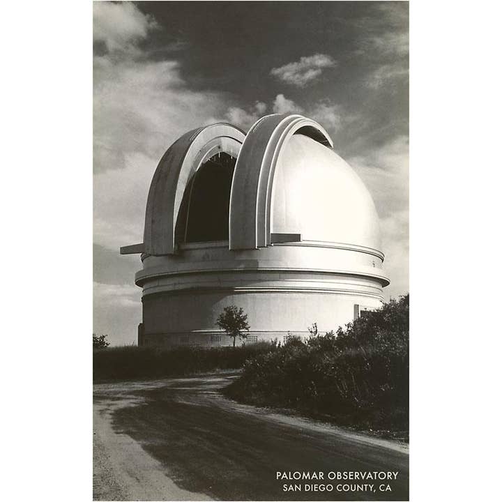 Found Image Press – wholesale Klistermärke – Klistermärke SD-507 Palomarobservatoriet, San Diego County, Kalifornien
