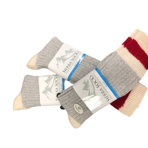 Sierra Socks – wholesale Socks – Men's – Wool Striped Boot Work Men's 3 Pair Pack Socks M640012