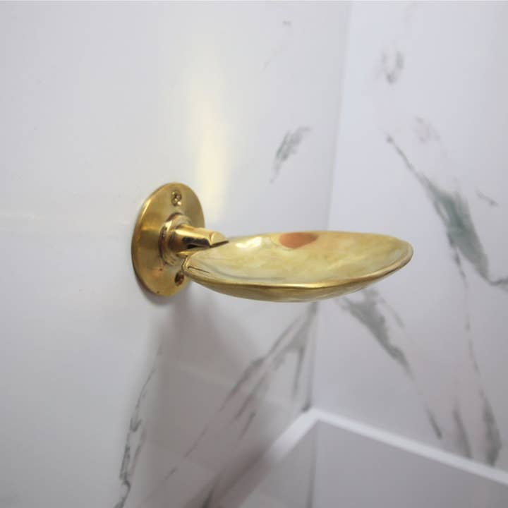 bazarifinagh - Wholesale Bath Soap Dish - Handmade wall Mounted Brass Soap Dish with luxury design2
