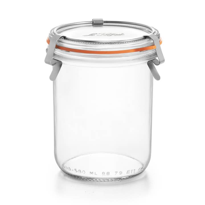 580ml Bistrot French Glass Canning Jar W 86mm Removable Lid for wholesale by Le Parfait