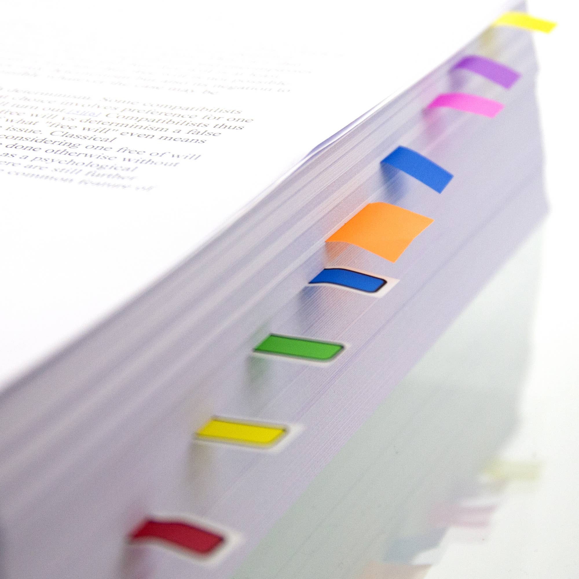 BAZIC Products - Wholesale Sticky Notes - Flags Neon Color Coding Dispenser 0.5" x 1.7" 30 Ct (4/Pack)2