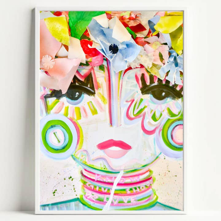 Petal & Poise Chica pour la vente par Windy O'Connor Art & Home