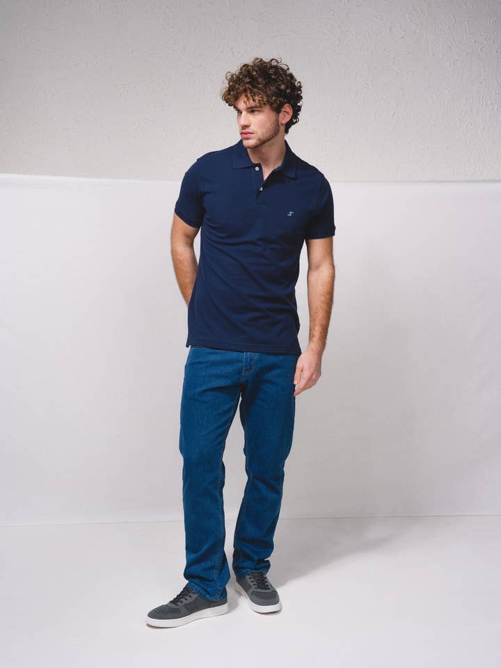 238551 - Polo in piqué con ricamo per la vendita all'ingrosso da parte di SMF