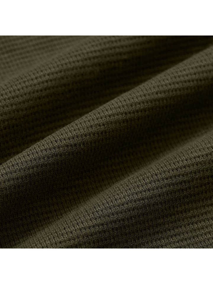 True Classic - Wholesale Hoodie - Men's - Military Green Waffle Hoodie8