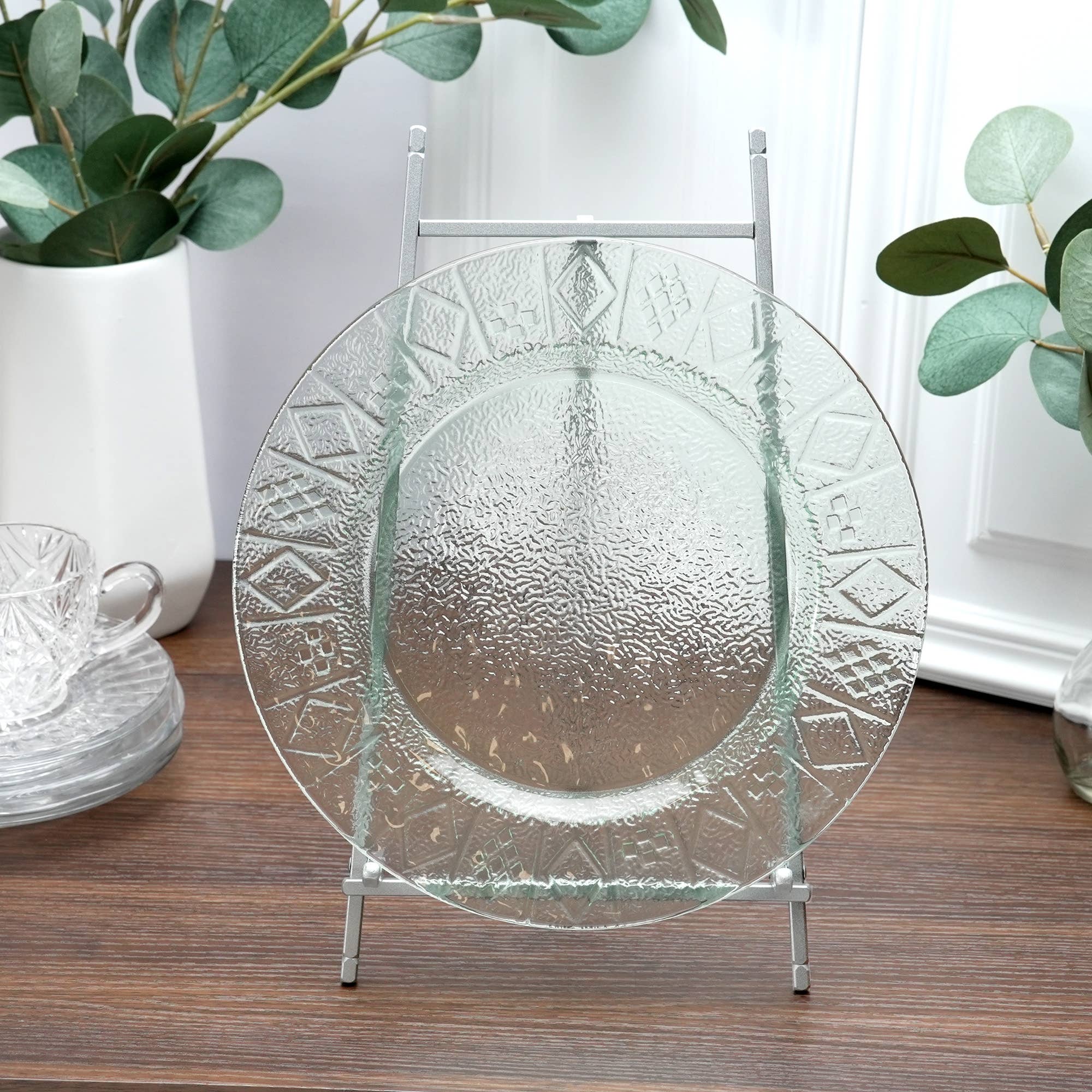 Bard's – Engroshandel Staffeli – Bard's stativ i satinmetal, 30,5 cm H x 17,8 cm B x 19,7 cm D5