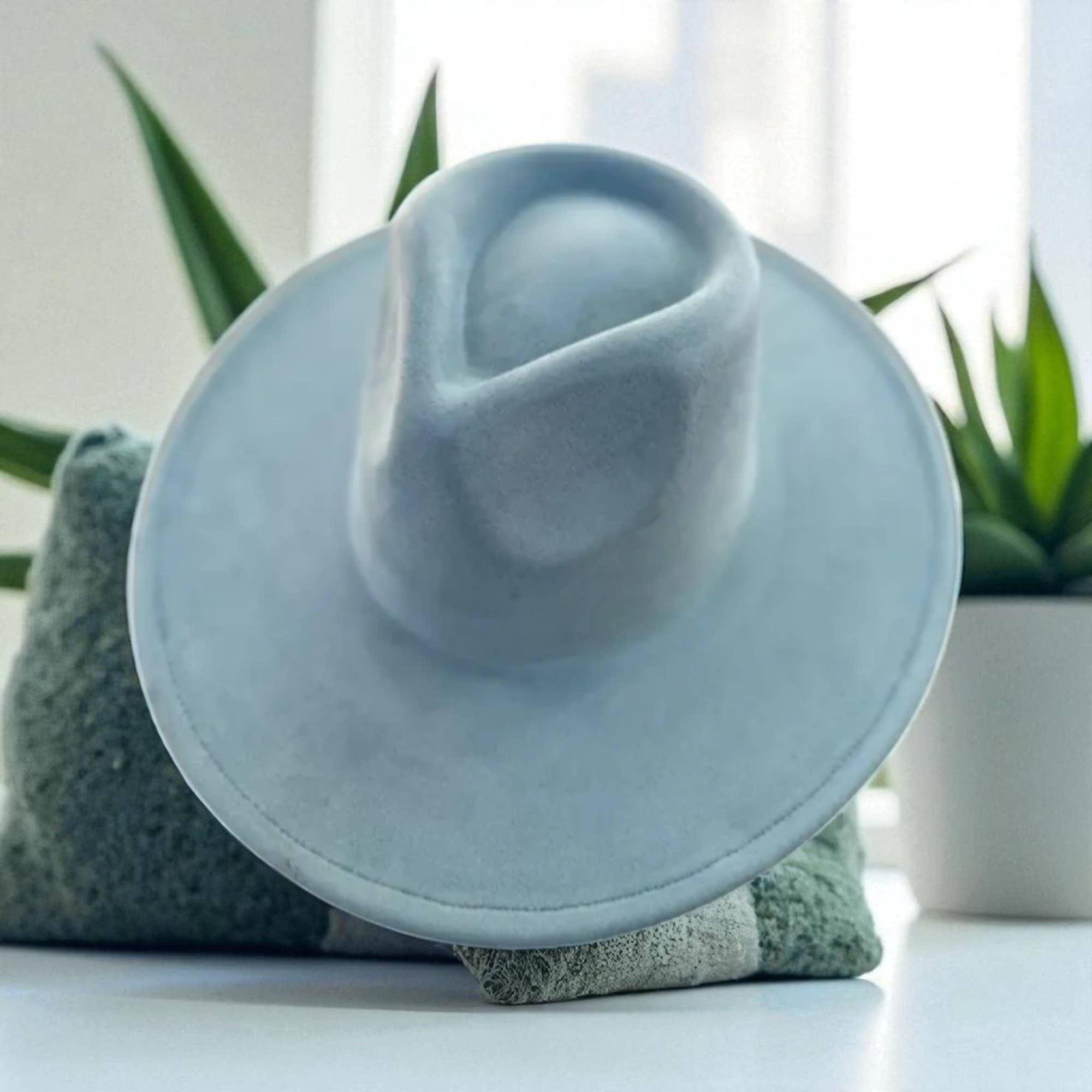 One and Only Accessories - Wholesale Fedora - Women's - Vegan Suede Wide Brim Rancher Hat  14