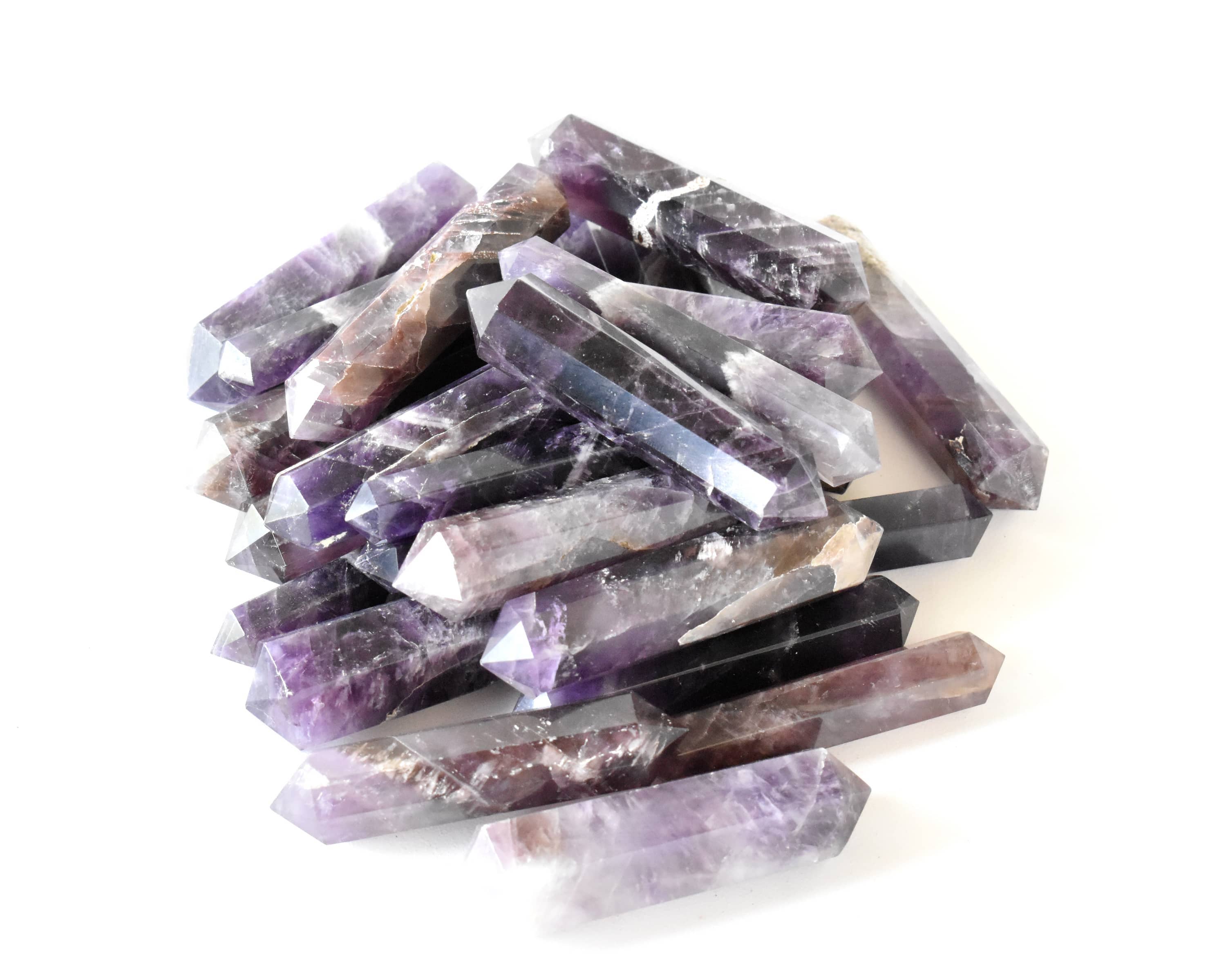Soothing Crystals - Wholesale Spiritual Stone/Crystal - Crystal Points | Amethyst | Double Point Crystal Pencils7