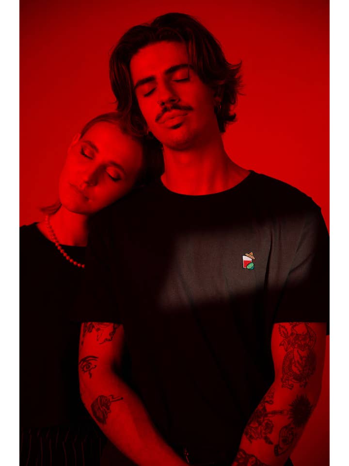 Fashion Drinks - Venta al por mayor Camiseta - Hombre - Mexicana | Camiseta bordada de algodón orgánico para hombre8