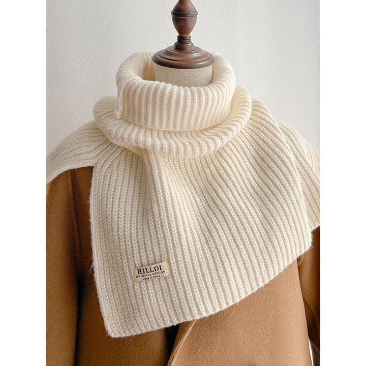 StyleGalX - Venta al por mayor Bufanda - Mujer - Chal y bufanda de punto con cuello alto en colores sólidos para invierno22