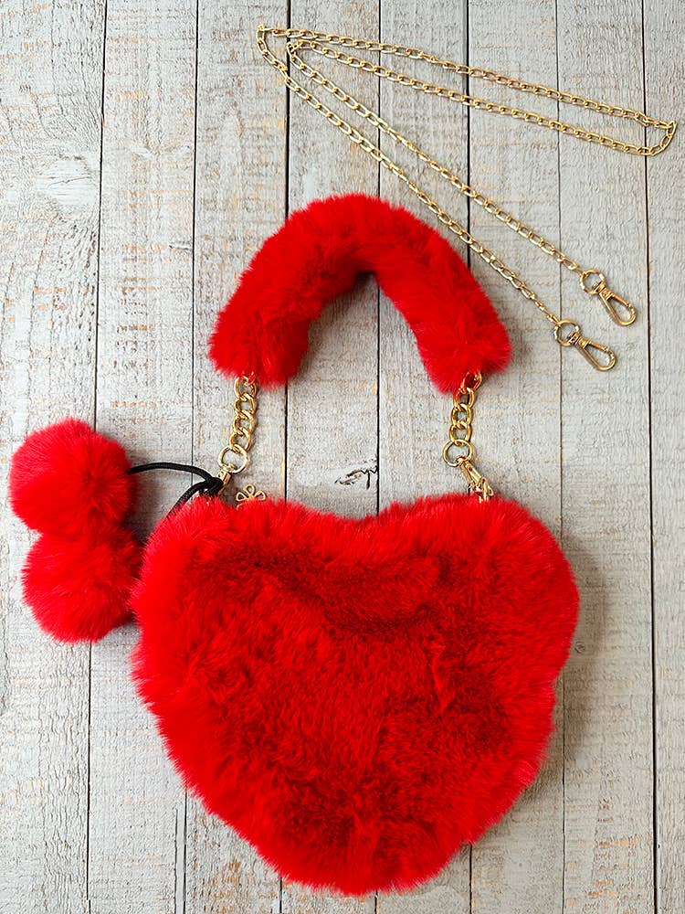 Sparkle Sisters by Couture Clips - Wholesale Crossbody Bag - Kids - Furry Heart Purse5