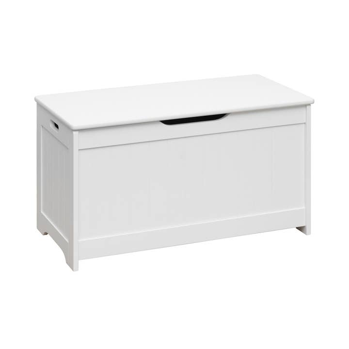 White Wooden Toy Storage Chest for Children for wholesale by Mobili Rebecca