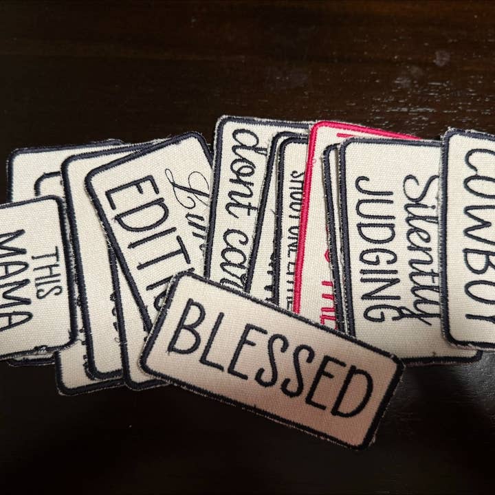 SassyGal - Wholesale Patch - Harley Hair Distressed Embroidered Iron on Patch1