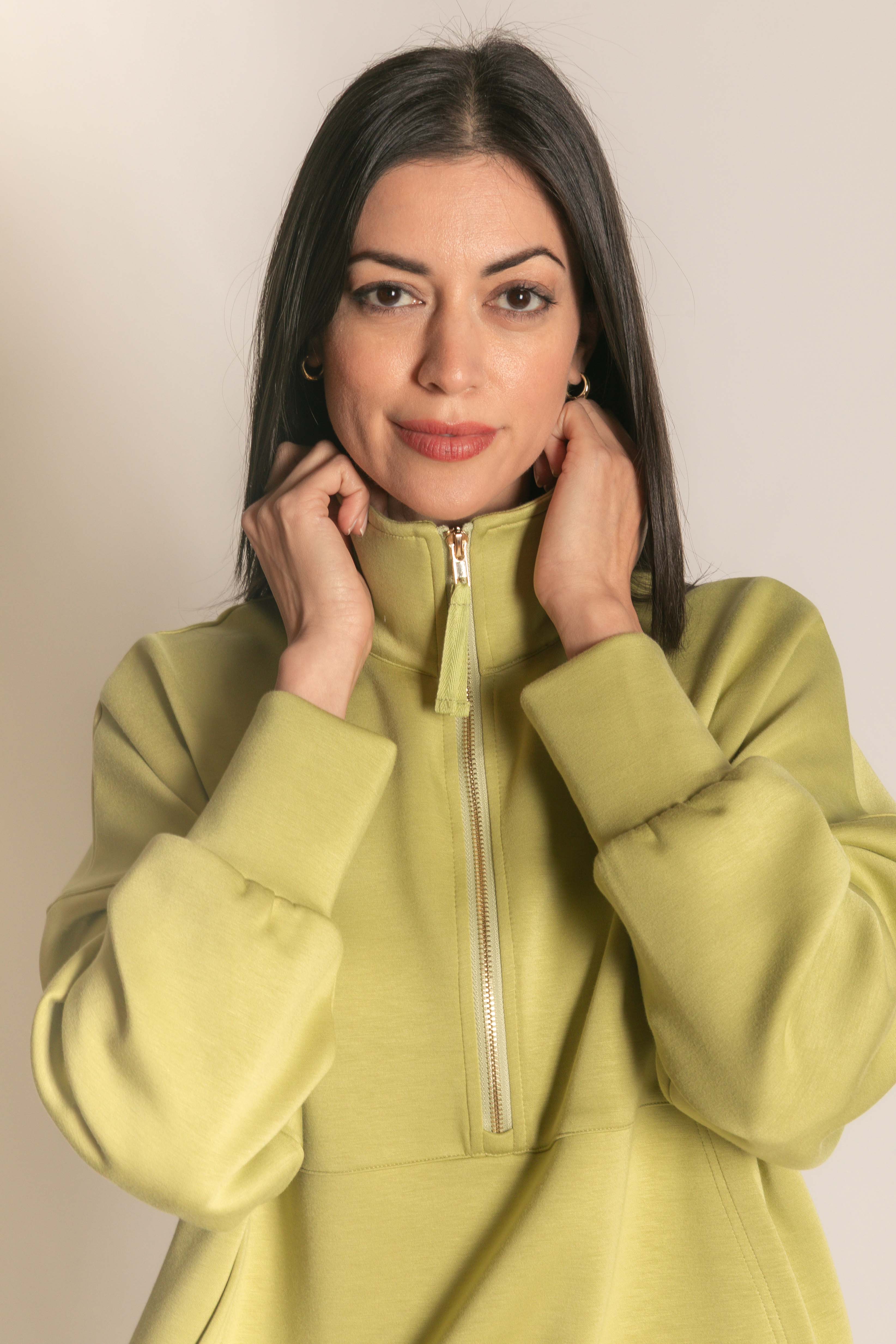 P. CILL - Vente Sweat-shirt – femme - Pull zippé P. CILL Butter en modal62