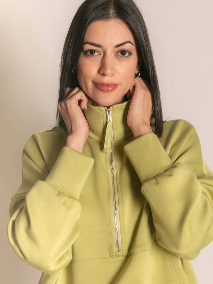 P. CILL – wholesale Sweatshirt - Dam – P. CILL Butter Modal tröja med dragkedja62