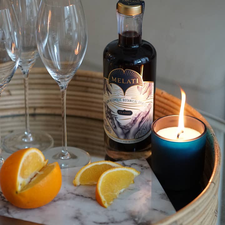 Melati Drinks - Wholesale Jar/Filled Candle - Afterglow Organic Soy Wax Candle 9.5oz3