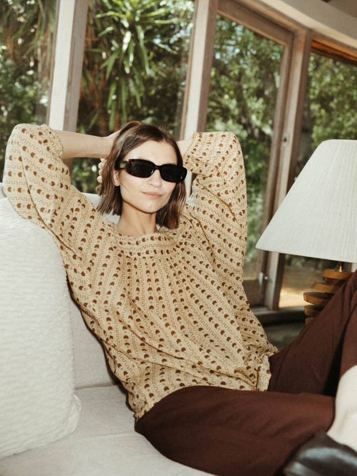 The Ramona Peasant Blouse for wholesale by The Bee & The Fox