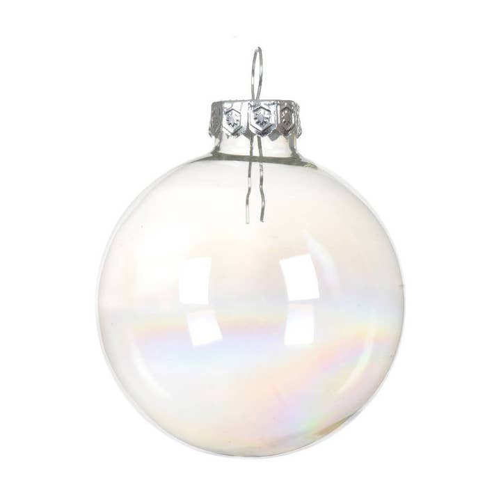 Iridescent Glass Christmas ball for wholesale by Muno
