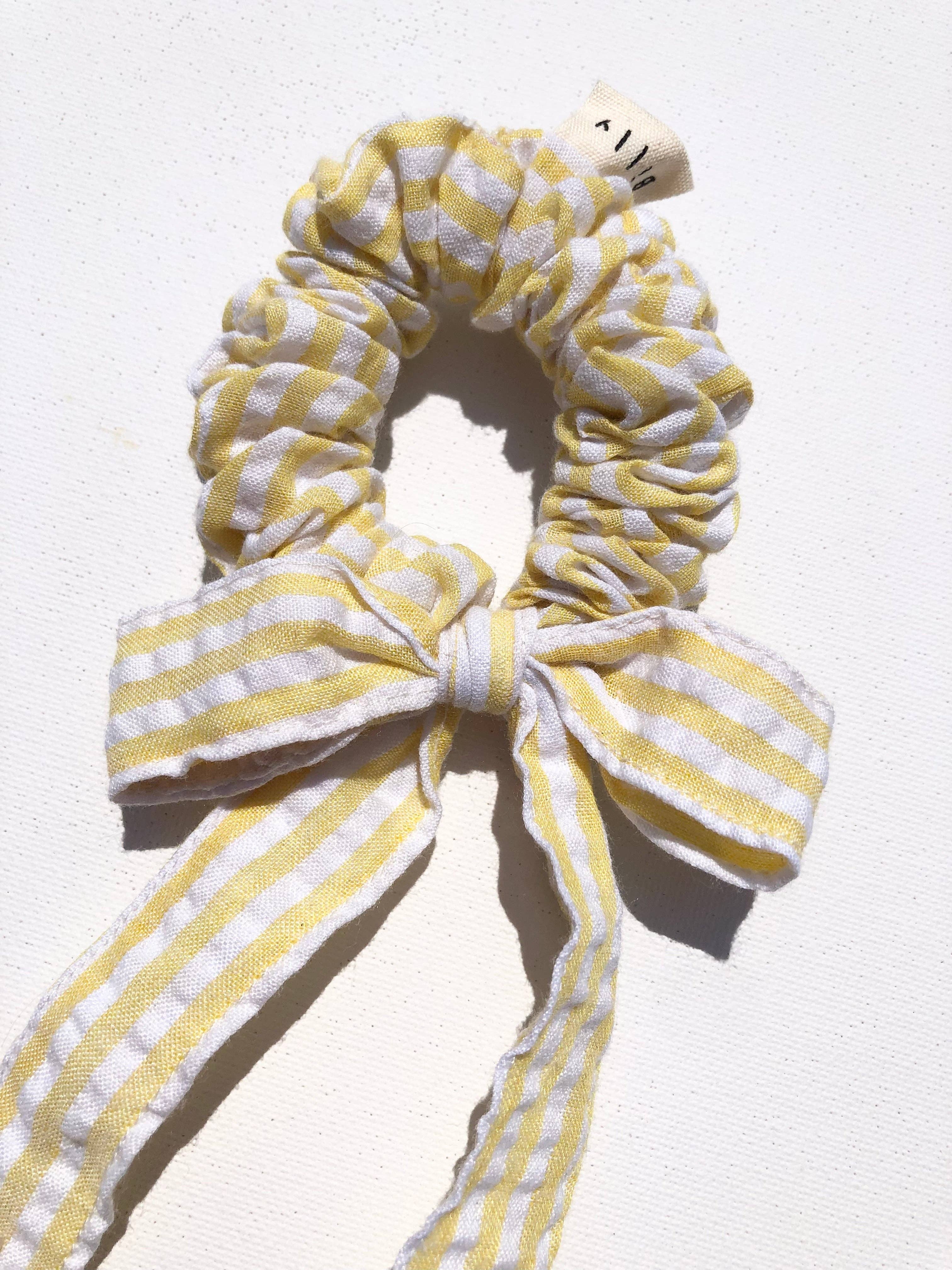 Billy Bamboo - Wholesale Scrunchie - Women's - STRIPE BOW SCRUNCHIES1