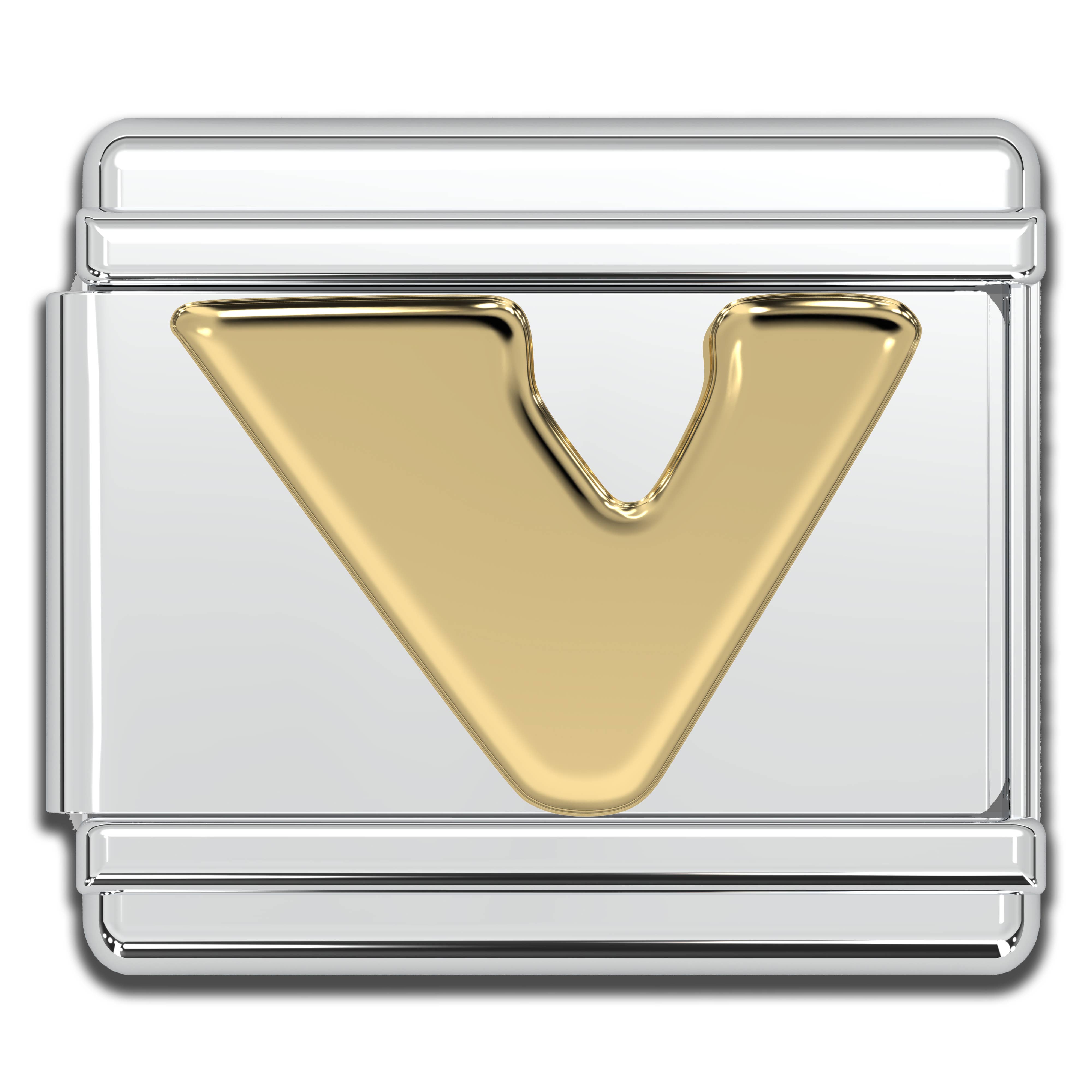 Natalia - Wholesale Individual Charm/Pendant - Italian Charm Letters A-Z - 9mm Gold Bracelet Charms18